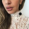 Crystal Balls, Handmade Golden Earrings - Afbeelding 2
