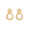 Classy Round Structure Small Oorbellen