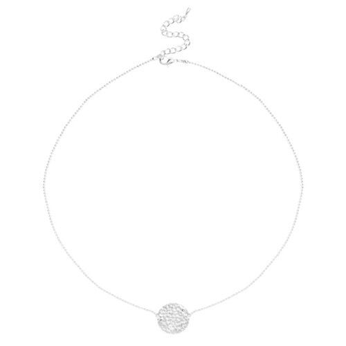 Solid Round, Silver Handmade Necklace