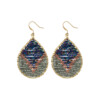 Petal Balloon Peacock, Handgemaakte Gouden Oorbellen