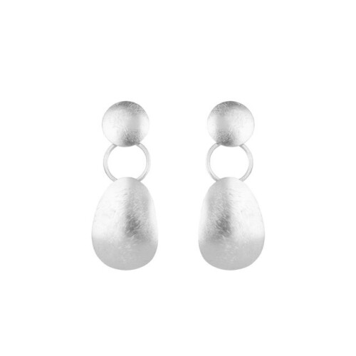Teardrop Small Zilveren Oorbellen