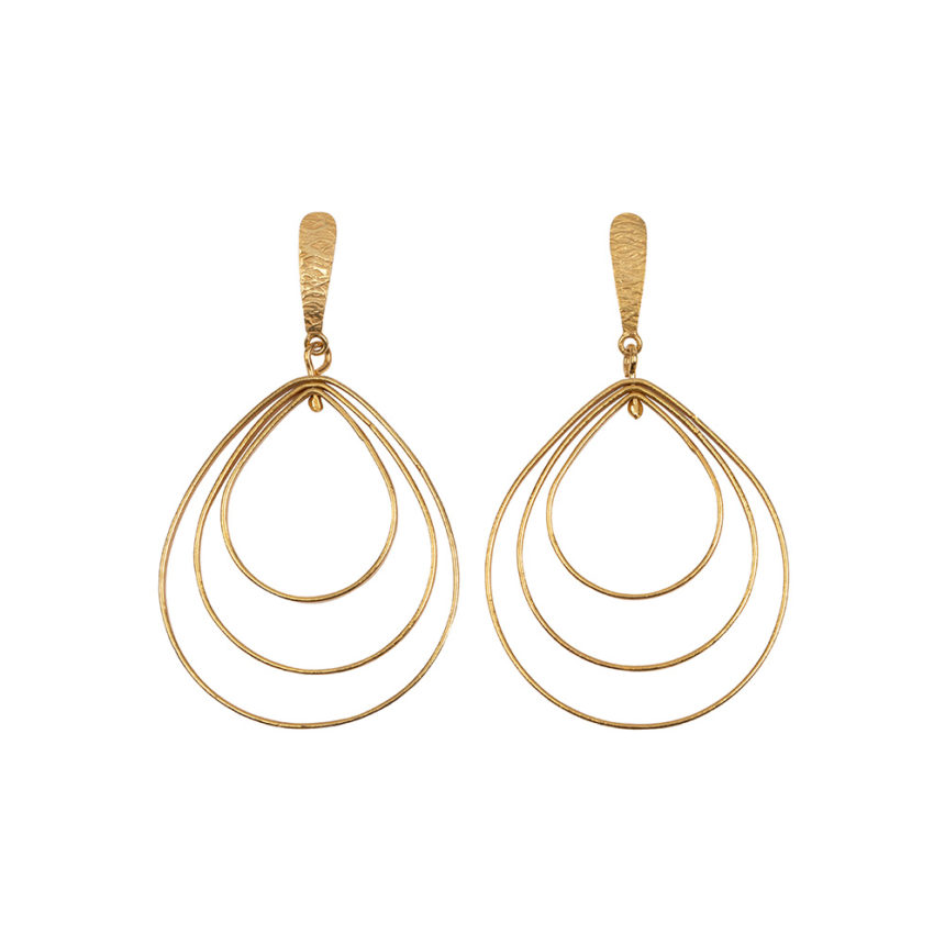 Spiral Gouden Oorbellen