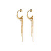 Multi Hoops Pearls, Handmade Golden Earrings