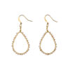 Drop Parel Medium Gouden Oorbellen