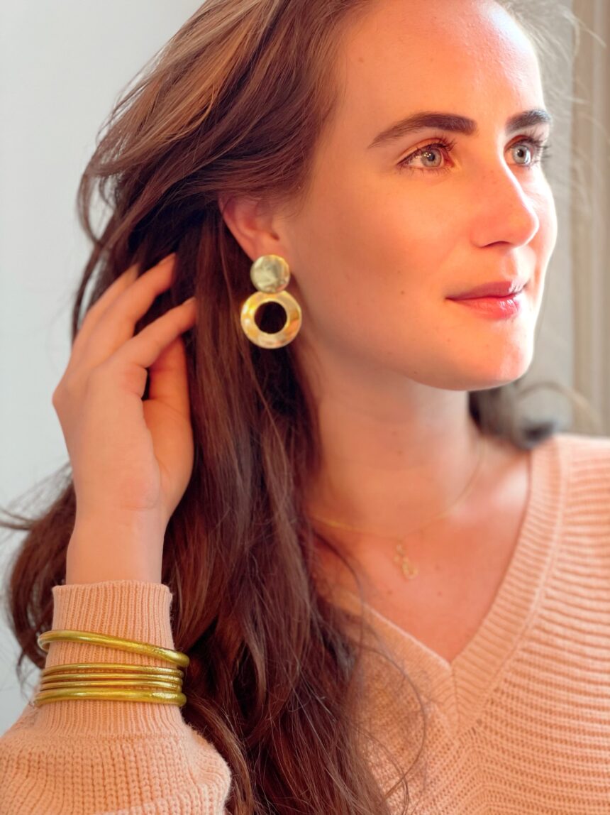Classy Round Mirror Small Earrings - Afbeelding 2