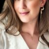 Multi Hoops Pearls, Handmade Golden Earrings - Afbeelding 2