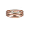 Set van Lucky Bracelets in goud, zilver, champagne en rosé tinten.