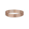 Set van Lucky Bracelets in goud, zilver, champagne en rosé tinten.