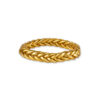 Lucky Mantra armband gevlochten model in goud met bladgoud – spiritueel sieraad met betekenis