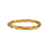 “Lucky Mantra armband gedraaid model in goud met bladgoud – spiritueel sieraad met betekenis”