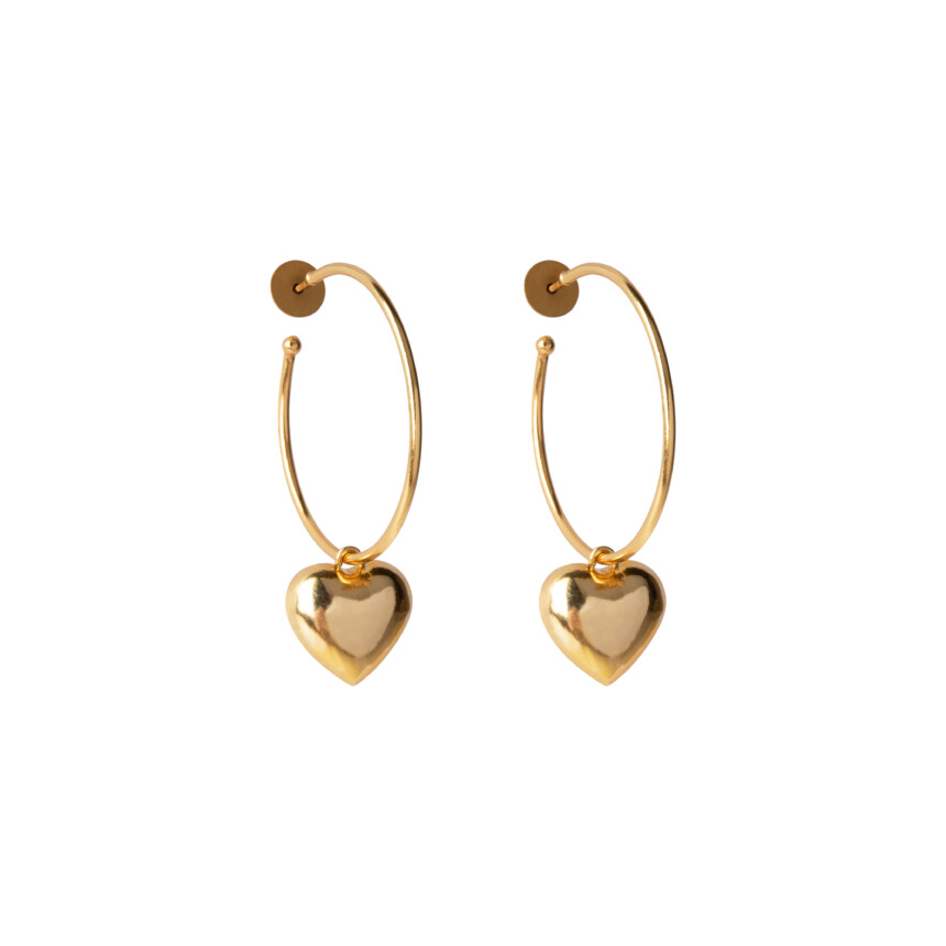 Creolen Hearts Big Gouden Oorbellen