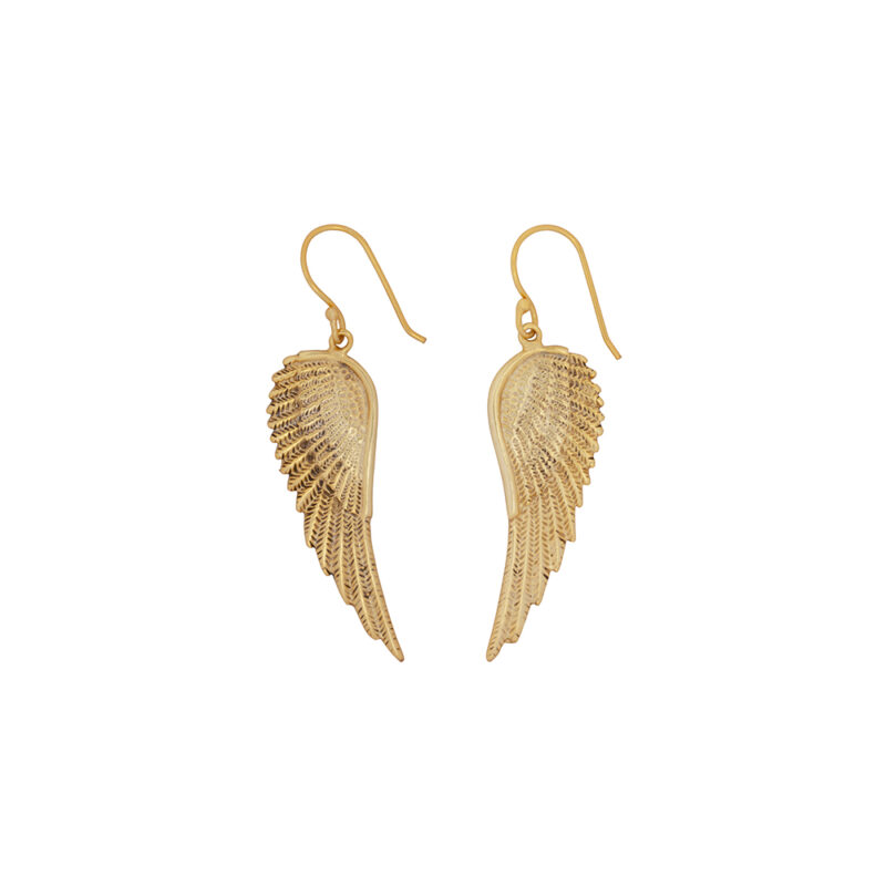 Wings, Handgemaakte Gouden Oorbellen